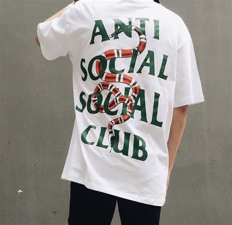 gucci x anti social social club|Anti Social Club t shirts.